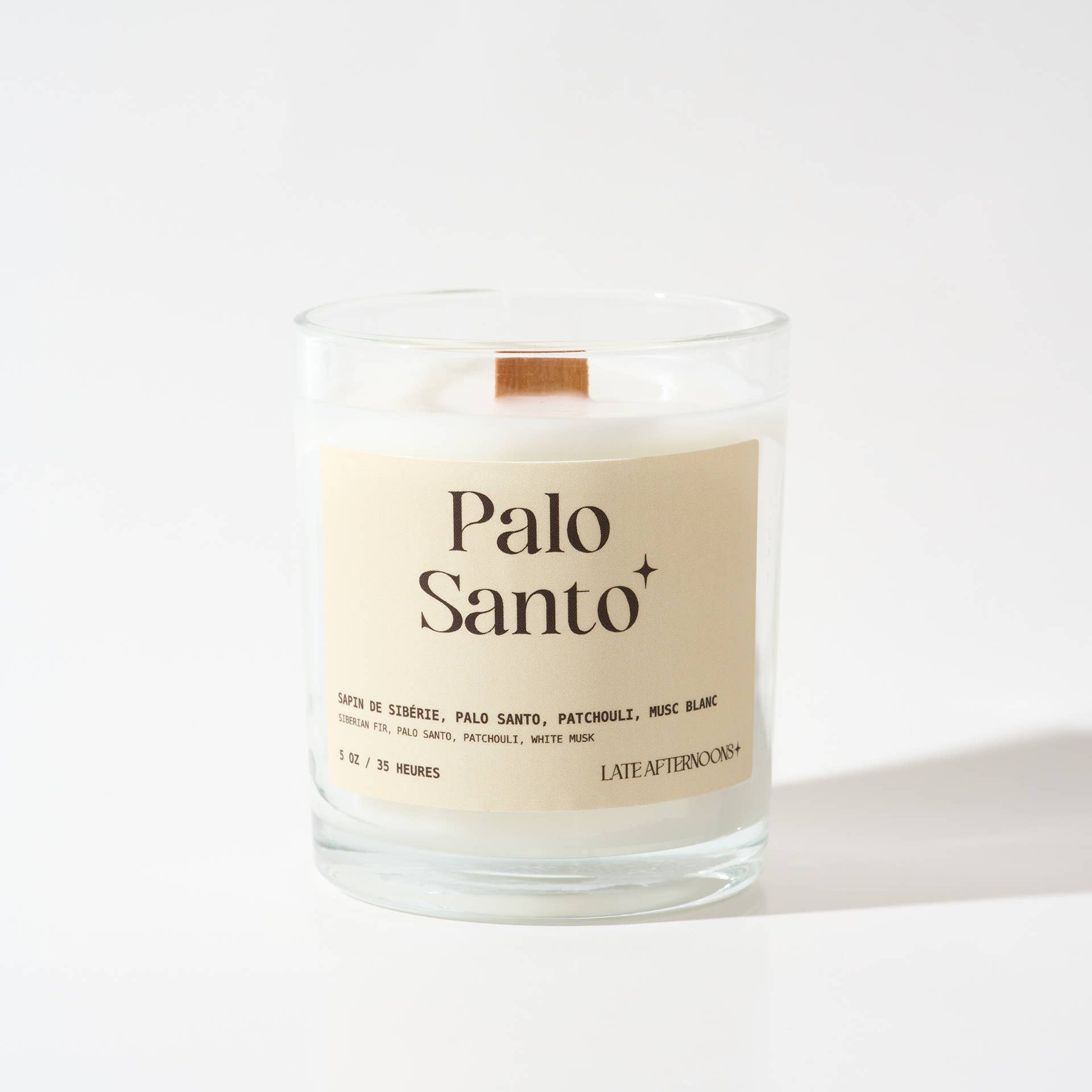 Palo Santo Candle | white musk, Patchouli & Palo Santo