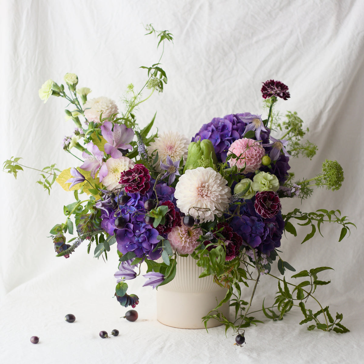 Fig Blossom Vase Arrangement
