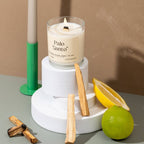 Palo Santo Candle | white musk, Patchouli & Palo Santo